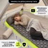 Ultralekki materac dmuchany jednoosobowy do spania na kemping i trekking HyperMotion Campmat – 190x56 cm – szary